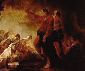 The Auferweckung of the Lazarus. od Johann Zick