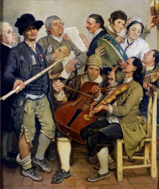 Musicians (La Scartocciata) od Johann Zoffani