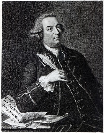 Portrait of John Christopher Smith (1712-95), musician and amanuensis of Handel od Johann Zoffany