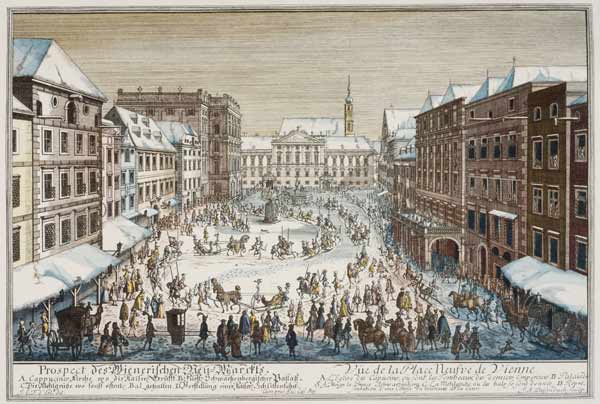 Vienna, Neumarkt od Johann Adam Delsenbach