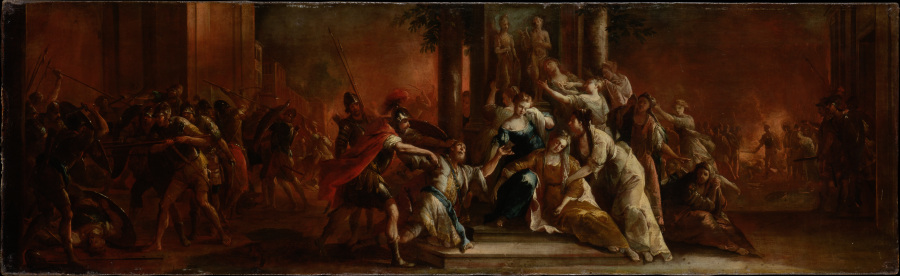 The Death of Priam od Johann Andreas Herrlein