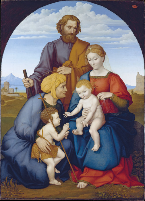 The Holy Family with Elizabeth and Saint John the Baptist as a Boy od Johann David Passavant