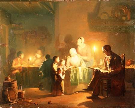 Candlelit Interior od Johannes Rosierse