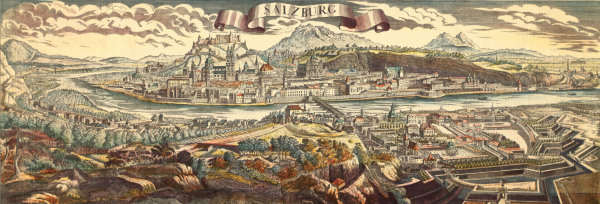 View of Salzburg od Johann Friedrich Probst