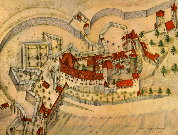 Nuremberg , Castle od Johann Georg Erasmus