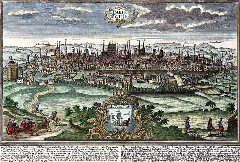 Paris (view) od Johann Georg Ringlin
