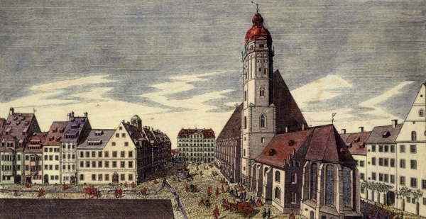 Leipzig, Thomaskirche, Engr.J.G.Schreiber od Johann Georg Schreiber