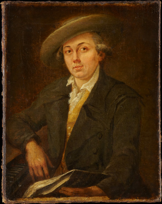 Portrait of a Musician (Portrait of the Composer Joseph Martin Kraus?) od Johann Georg Schütz
