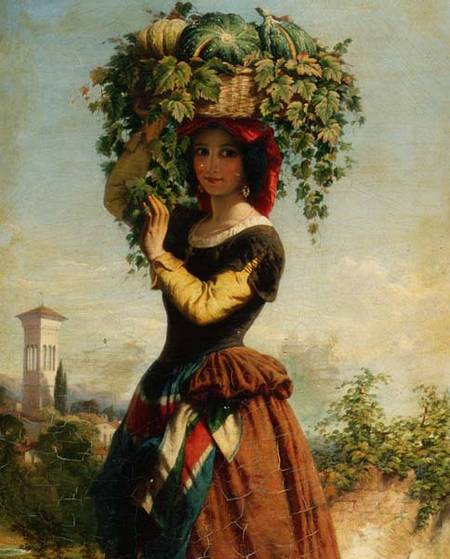 An Italian Fruit Seller od John Adam P. Houston