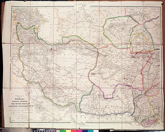 Map of Central Asia od John Arrowsmith