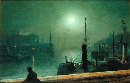 On the Clyde, Glasgow od John Atkinson Grimshaw