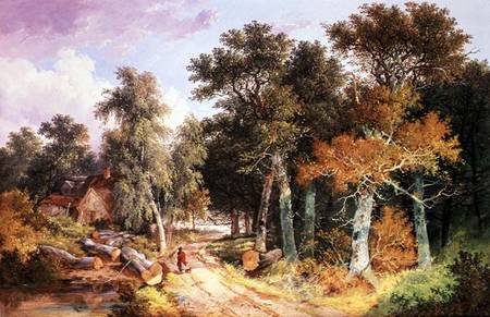 Country Landscape od John Berney Ladbrooke