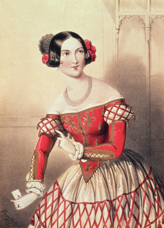 Madame Sontag as Rosina in ''The Barber of Seville''; engraved by the artist od John Brandard