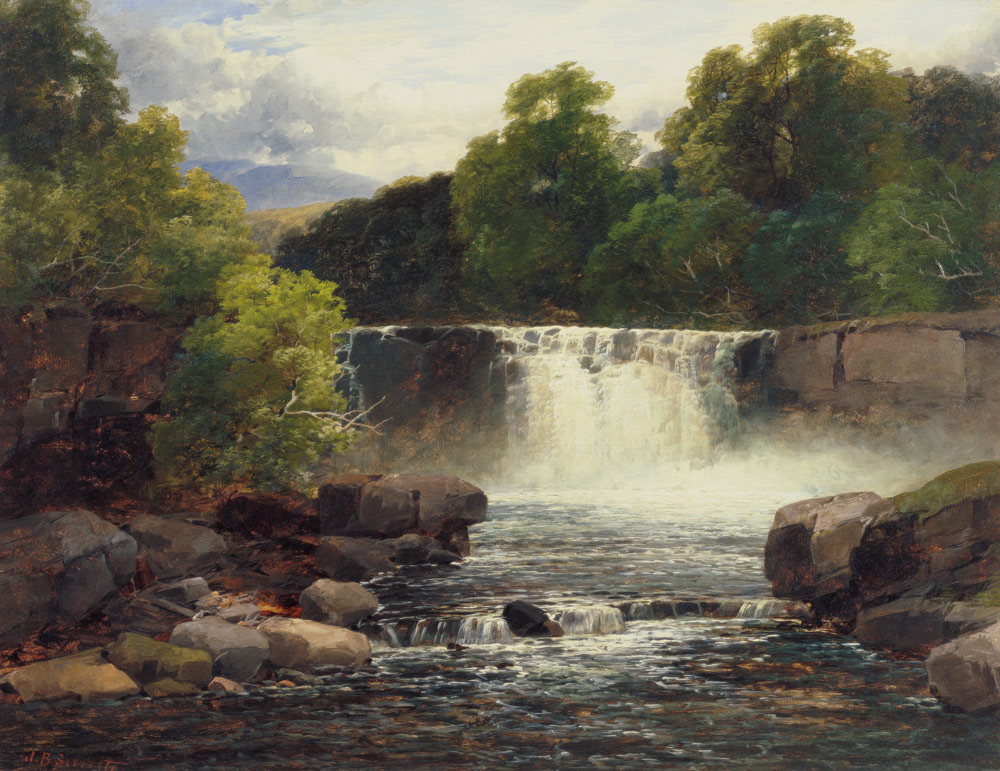 Waterfall on the Lesser Neath od John Brandon Smith