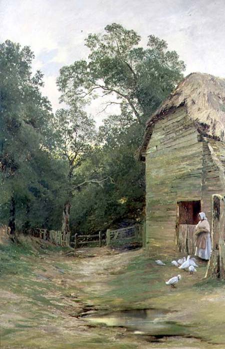 A Surrey Farmyard od John Clayton Adams