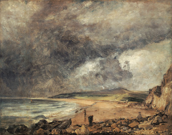The bay of Weymouth at approaching storm. od John Constable