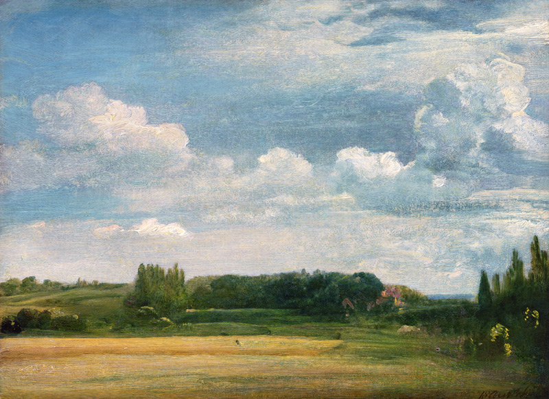 View towards the Rectory, East Bergholt od John Constable