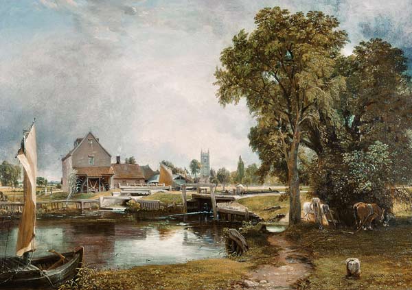 Sluice and mill in Dedham od John Constable