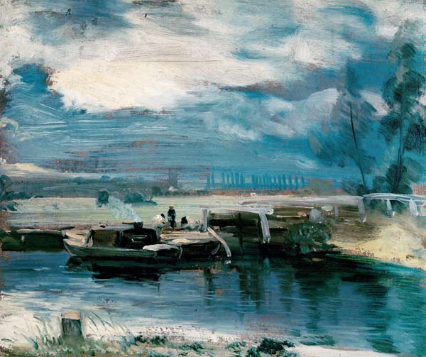 Small boats on the Stour od John Constable