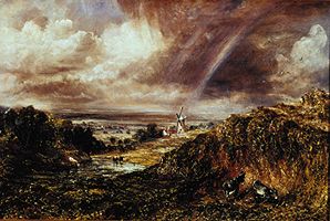 Landscape with mill and rainbows od John Constable