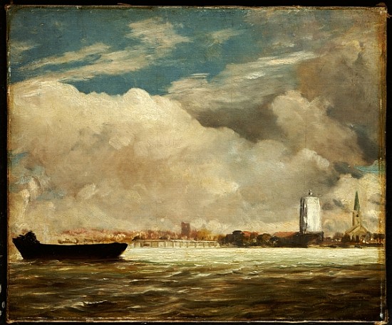 On the Thames near Battersea Bridge, c.1816 od John Constable