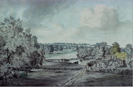 The Valley of the Stour, with Langham church in the distance od John Constable