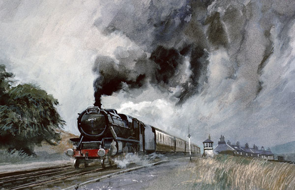 Steam Train at Garsdale, Cumbria od John  Cooke