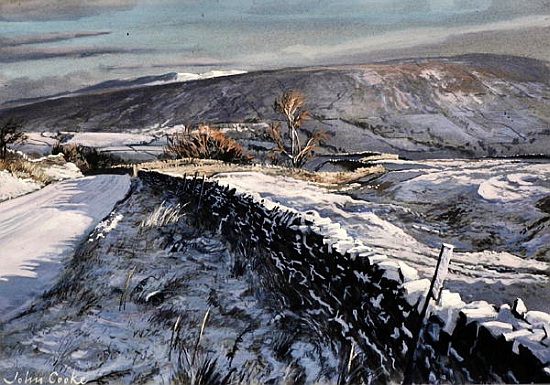 Winter Morning Above Dentdale, Cumbria od John  Cooke