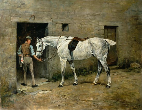 The Dapple Grey and Stable Lad od John Emms