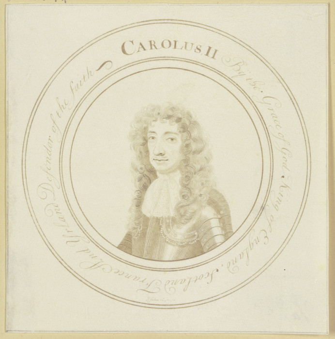 Charles II of England od John Faber d. Ä.