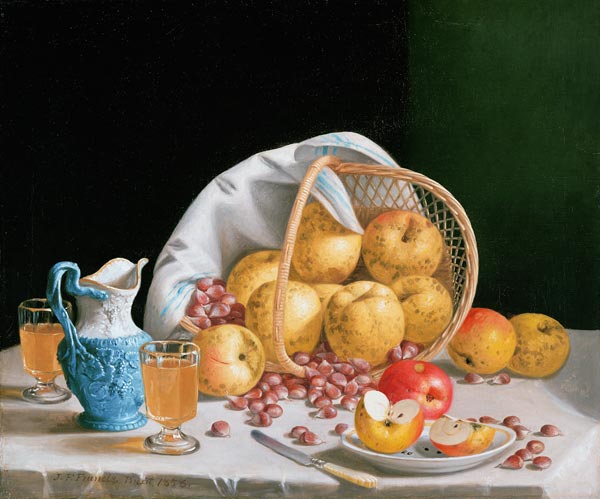 Still Life with Yellow Apples od John Francis