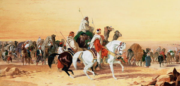 An Arab caravan od John Frederick Herring d.Ä.