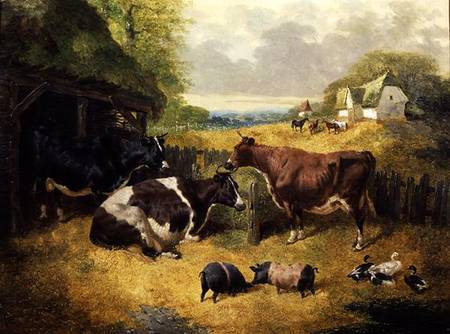 Farmyard Scene od John Frederick Herring d.Ä.