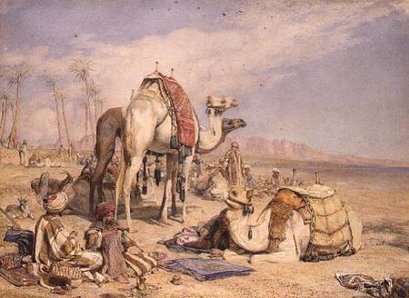 A Halt in the Desert od John Frederick Lewis