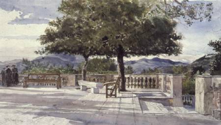 Terrace at Nice od John Fulleylove