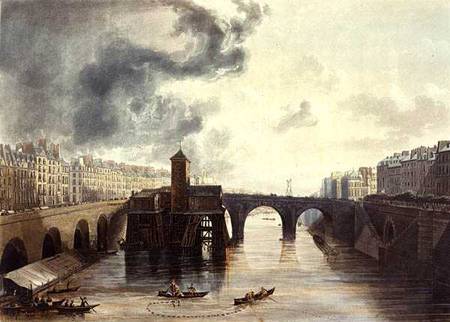 Pont Notre Dame, from 'Views on the Seine' od John Gendall