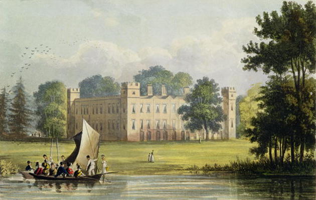 Sion house, from R. Ackermann's (1764-1834) 'Repository of Arts', published in 1823 (colour engravin od John Gendall