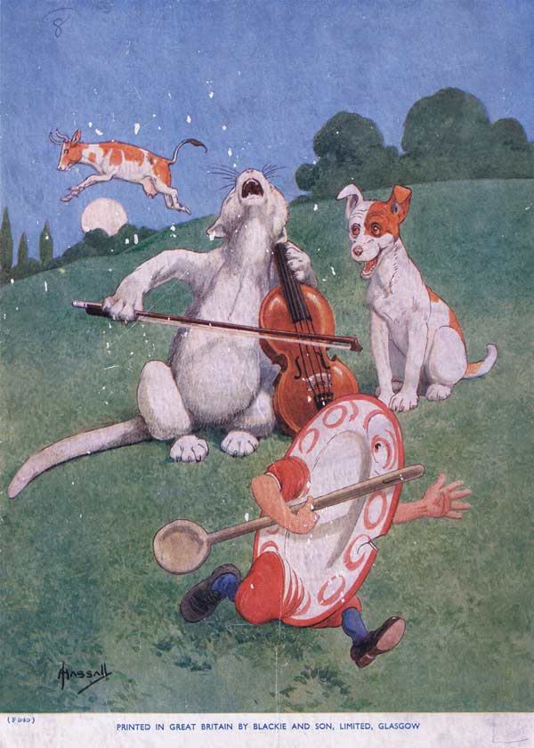 Hey Diddle Diddle, the cat on the fiddle (litho) od John Hassall