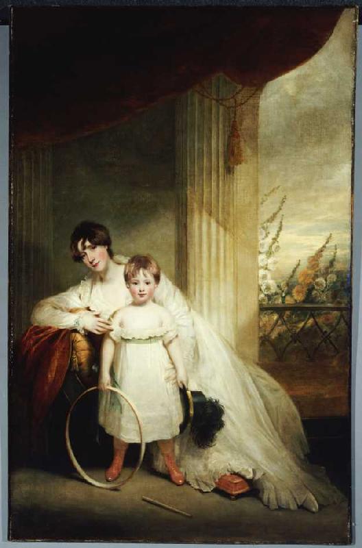 Portrait of the Mrs.Grenfell with her son od John Hoppner