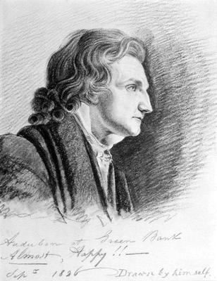 Self Portrait, 1826 (pencil on paper) od John James Audubon