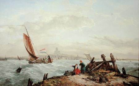 Off a Dutch Port od John James Wilson