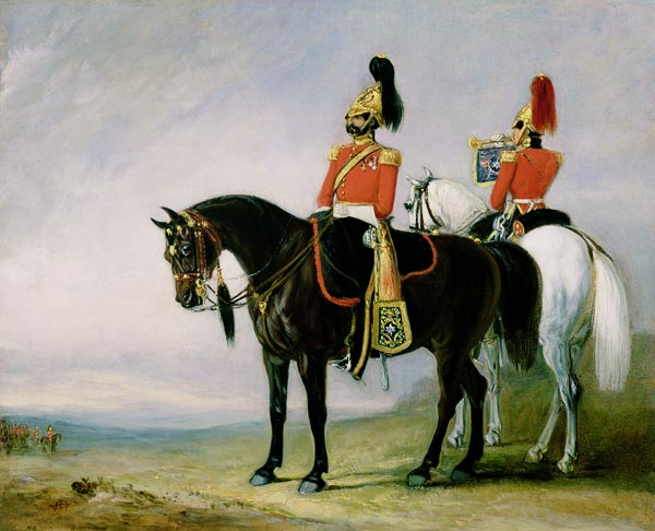 Colonel James Charles Chatterton (1792-1874) the 4th Royal Irish Dragoon Guards, on his Charger acco od John Jnr. Ferneley