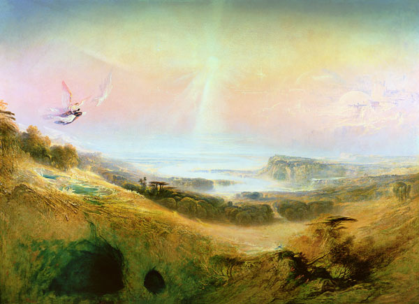 The Celestial City and the River of Bliss, 1841 (oil on canvas) od John Martin
