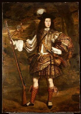 Ein Häuptling aus den Highlands: Portrait von Lord Mungo Murray (1668-1700).