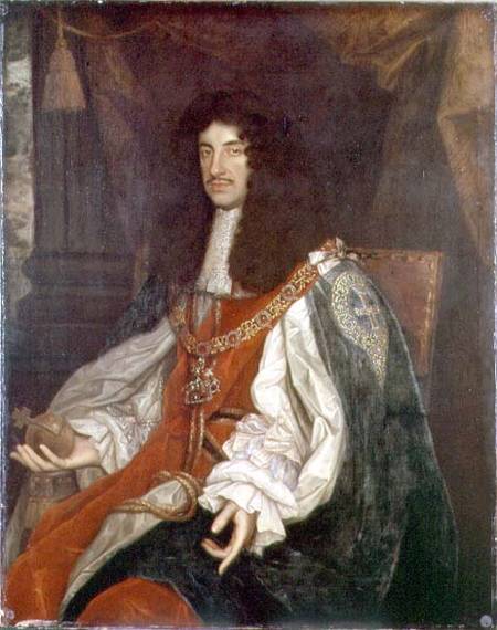 Portrait of Charles II (1630-85) od John Michael Wright