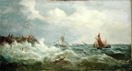Boats Making for the Harbour Mouth od John Moore