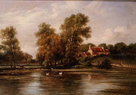 St. John's Abbey Mill Pond, Colchester od John Moore