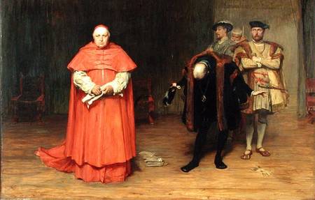 The Disgrace of Cardinal Wolsey (1475-1530) od John Pettie