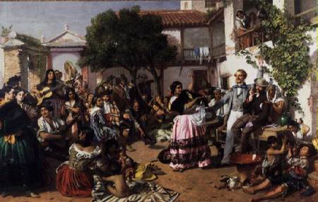 Life Among the Gypsies, Seville od John Phillip