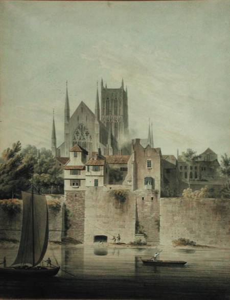 West View of Worcester Cathedral od John Powell